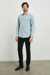 ROY SHIRT - SUNFADED INDIGO| Rails outlet
