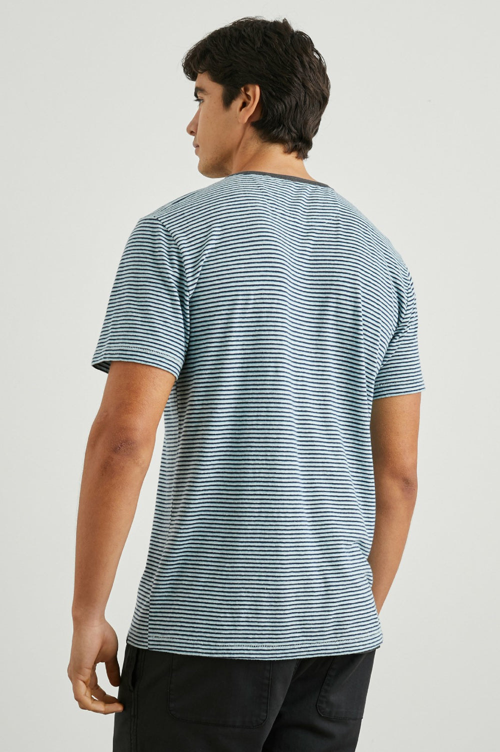 VALENCIA T-SHIRT - CERULEAN SKY STRIPE| Rails online
