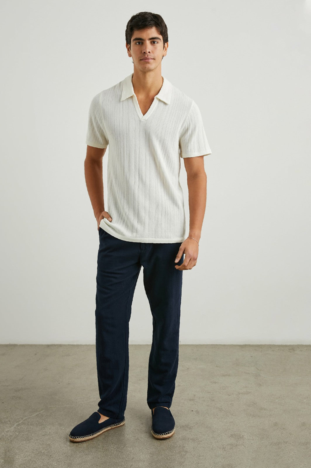 ETANNE POLO SHIRT - ECRU| Rails sale