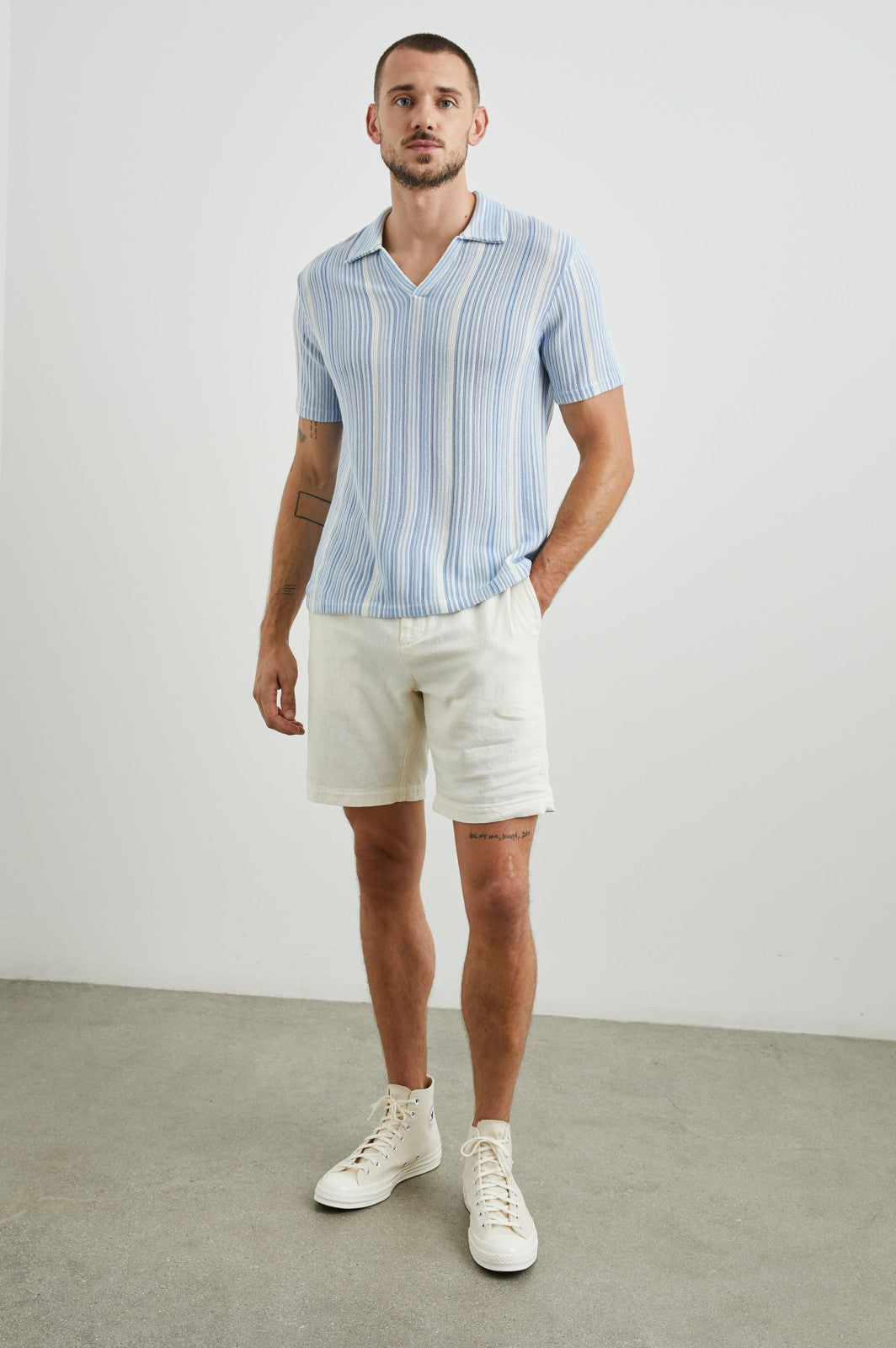 ETANNE POLO SHIRT - MERIDIAN ECRU STRIPE| Rails for sale