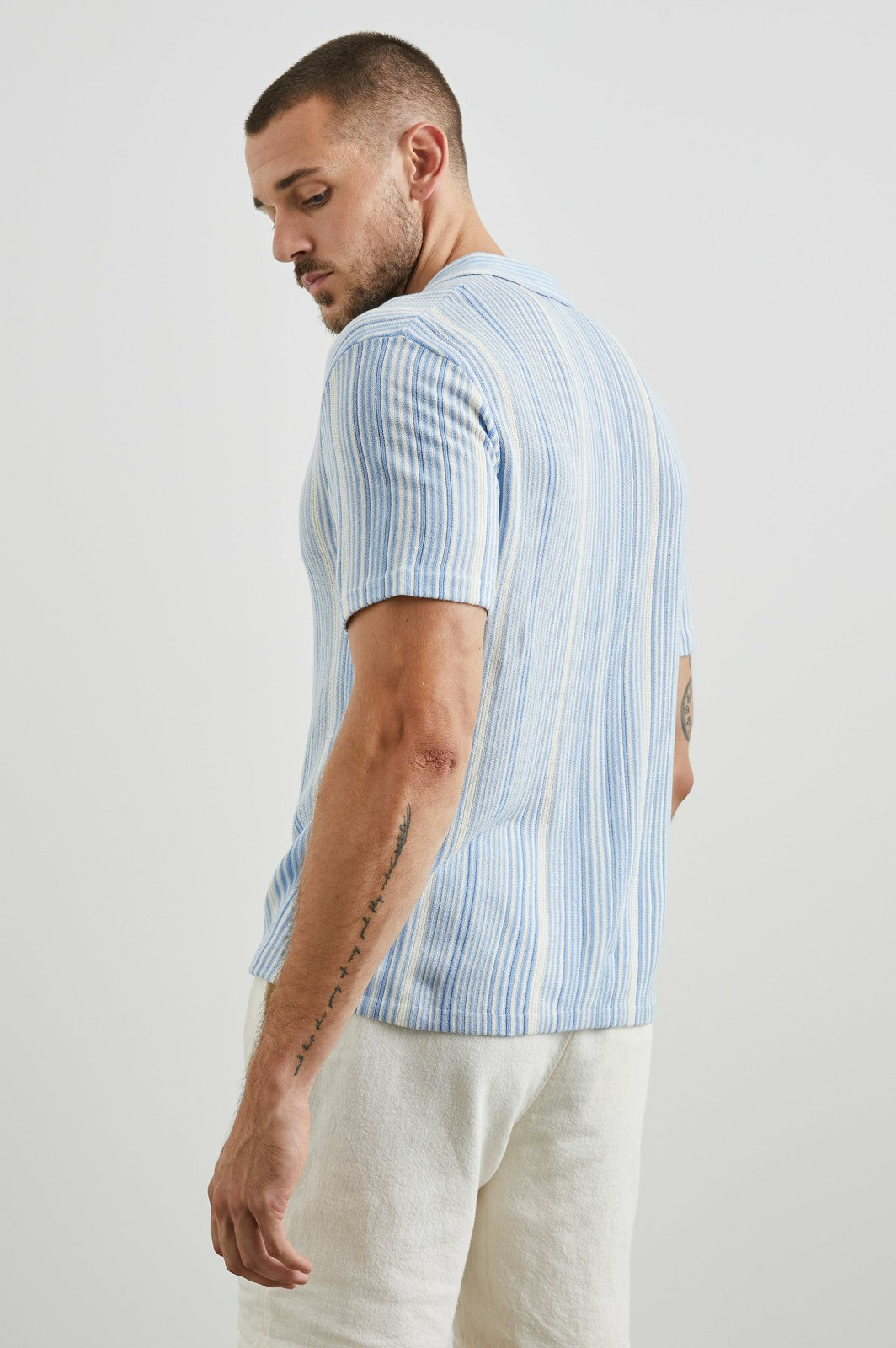 ETANNE POLO SHIRT - MERIDIAN ECRU STRIPE| Rails for sale