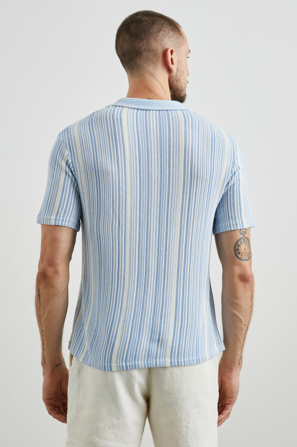 ETANNE POLO SHIRT - MERIDIAN ECRU STRIPE| Rails for sale