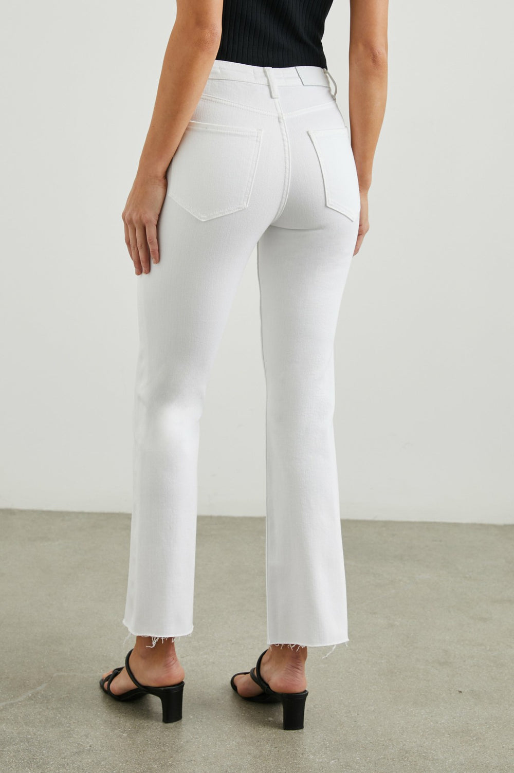SUNSET CROP SLIM FLARE - SALT WHITE| Rails discount
