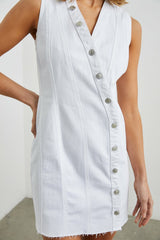 STRAND DRESS - SALT WHITE| Rails online