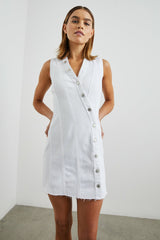 STRAND DRESS - SALT WHITE| Rails online