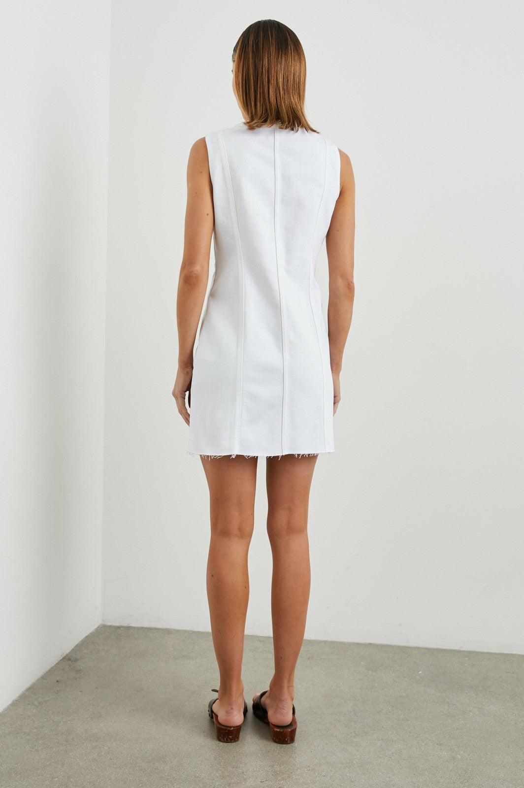 STRAND DRESS - SALT WHITE| Rails online