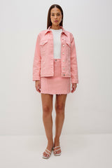 GROVE BOYFRIEND TRUCKER JACKET - BUBBLE GUM| Rails near me