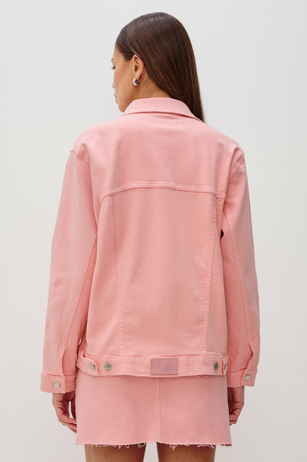 GROVE BOYFRIEND TRUCKER JACKET - BUBBLE GUM| Rails near me