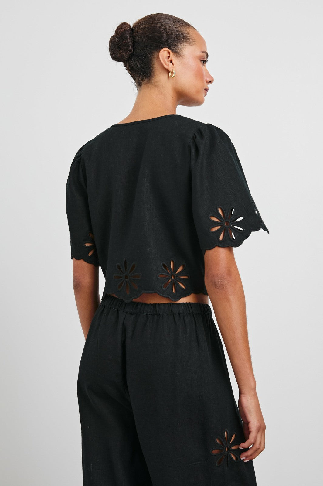 PARI TOP - BLACK EYELET| Rails discount