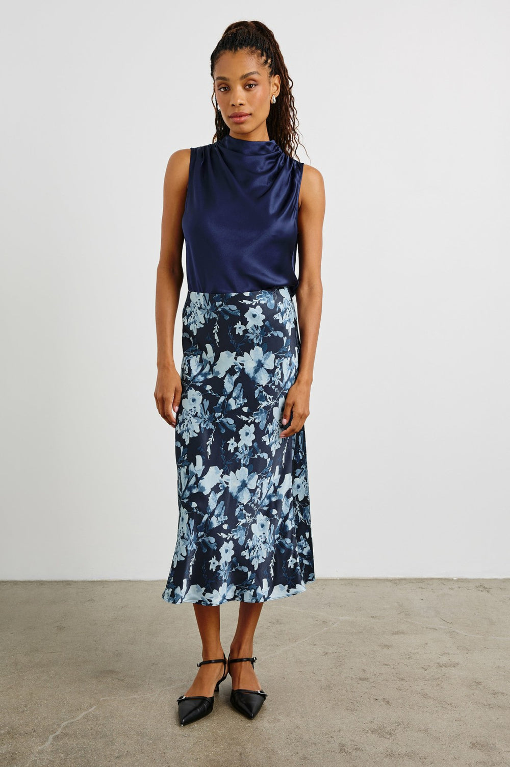 ANYA SKIRT - INDIGO BLOSSOMS| Rails near me