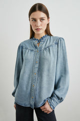ALANNA SHIRT - ANTIQUE INDIGO| Rails discount
