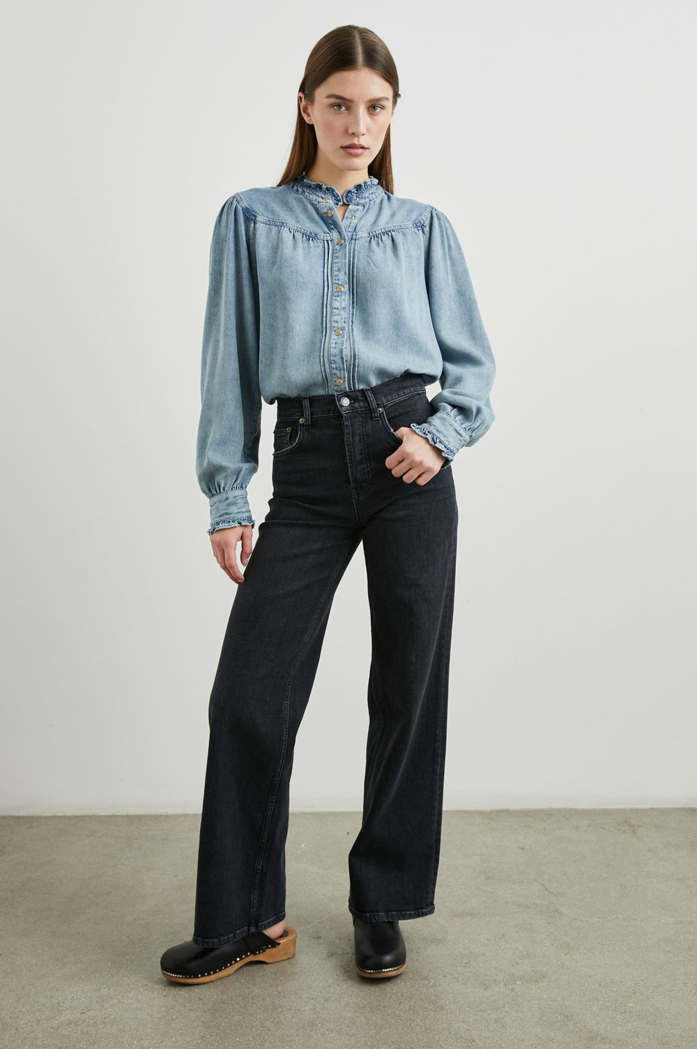 ALANNA SHIRT - ANTIQUE INDIGO| Rails discount