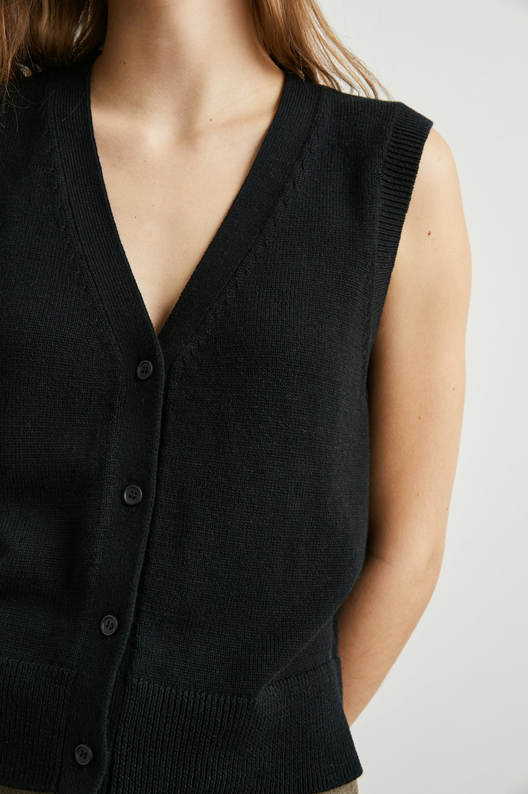 ANNIKA VEST - JET BLACK| Rails near me