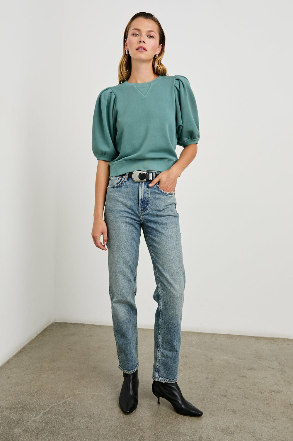 CAMY SWEATSHIRT - STONE BLUE| Rails discount