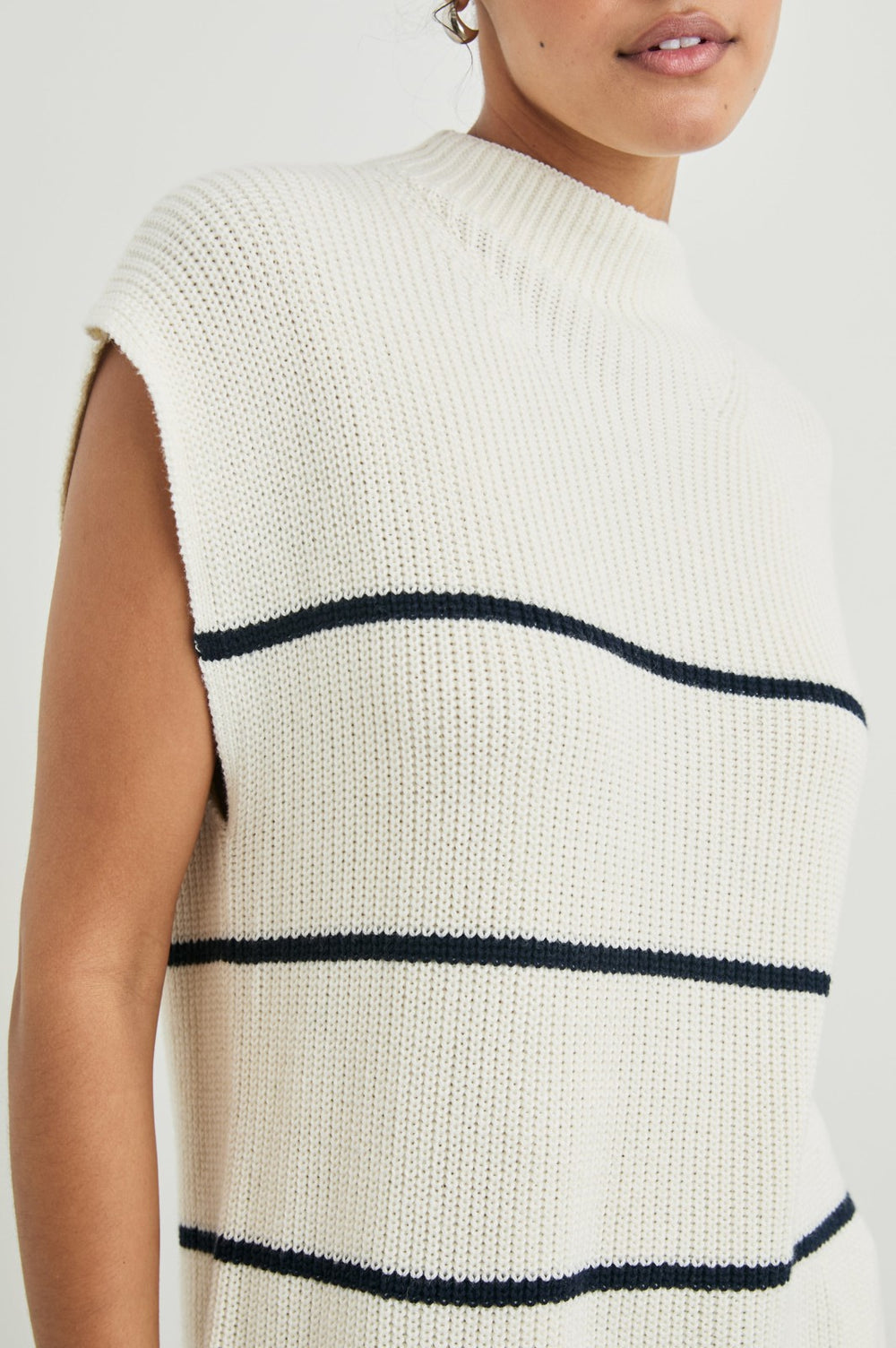 ETTA SWEATER - IVORY NAVY STRIPE| Rails discount