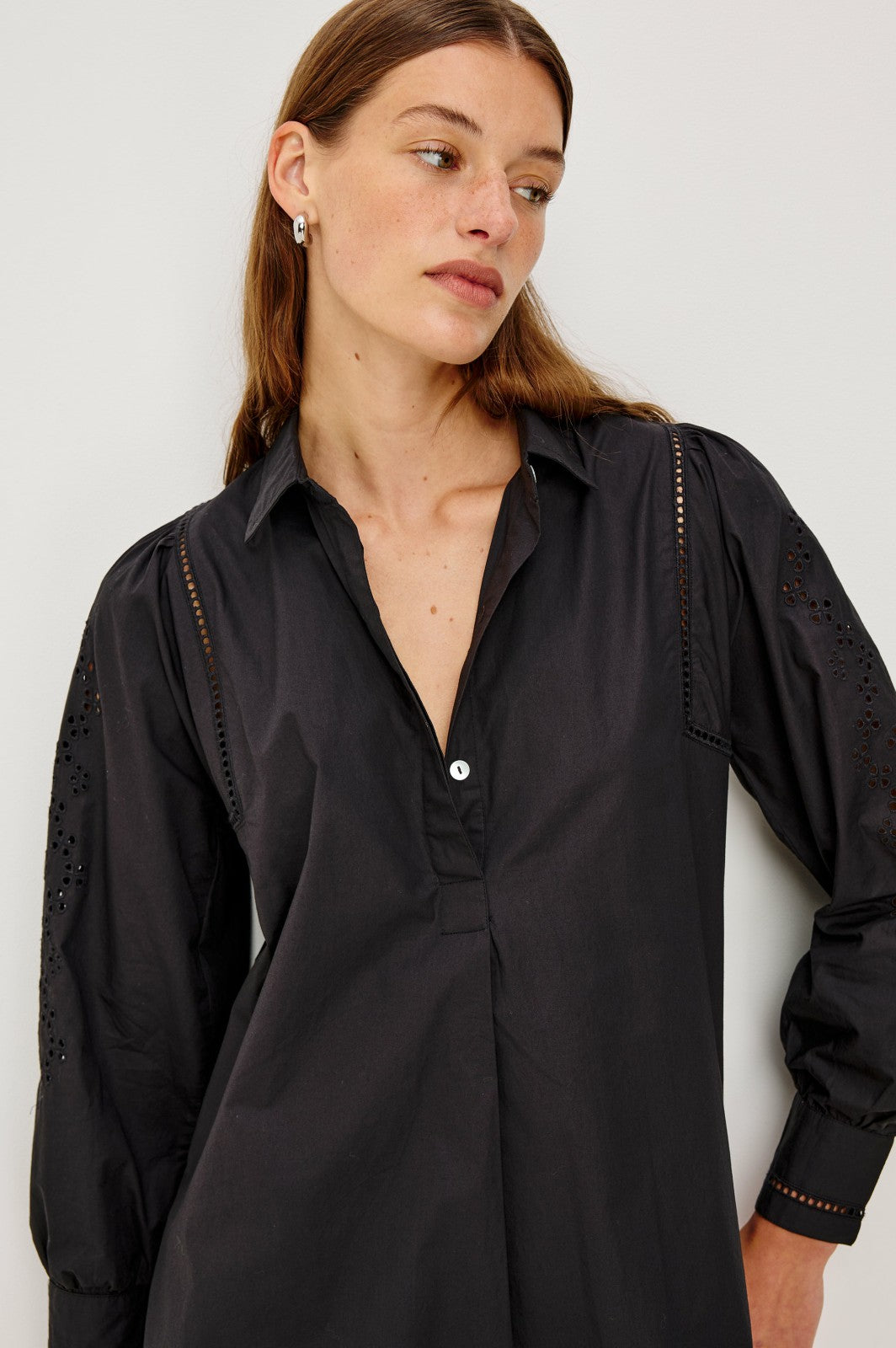 FERNANDA DRESS - BLACK EYELET| Rails online