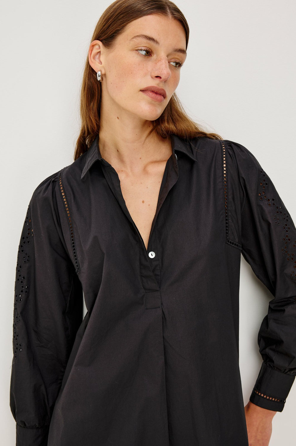 FERNANDA DRESS - BLACK EYELET| Rails online