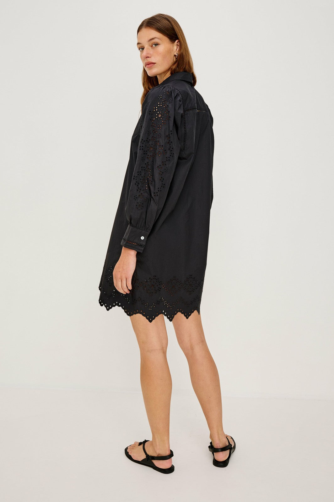 FERNANDA DRESS - BLACK EYELET| Rails online