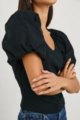 HALLIE TOP - BLACK| Rails sale