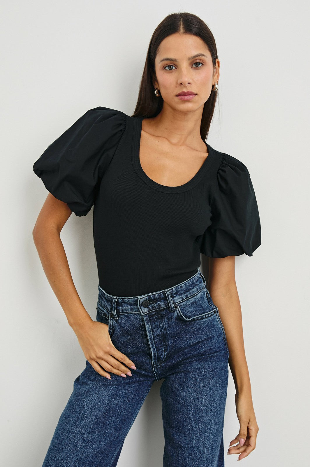 HALLIE TOP - BLACK| Rails sale