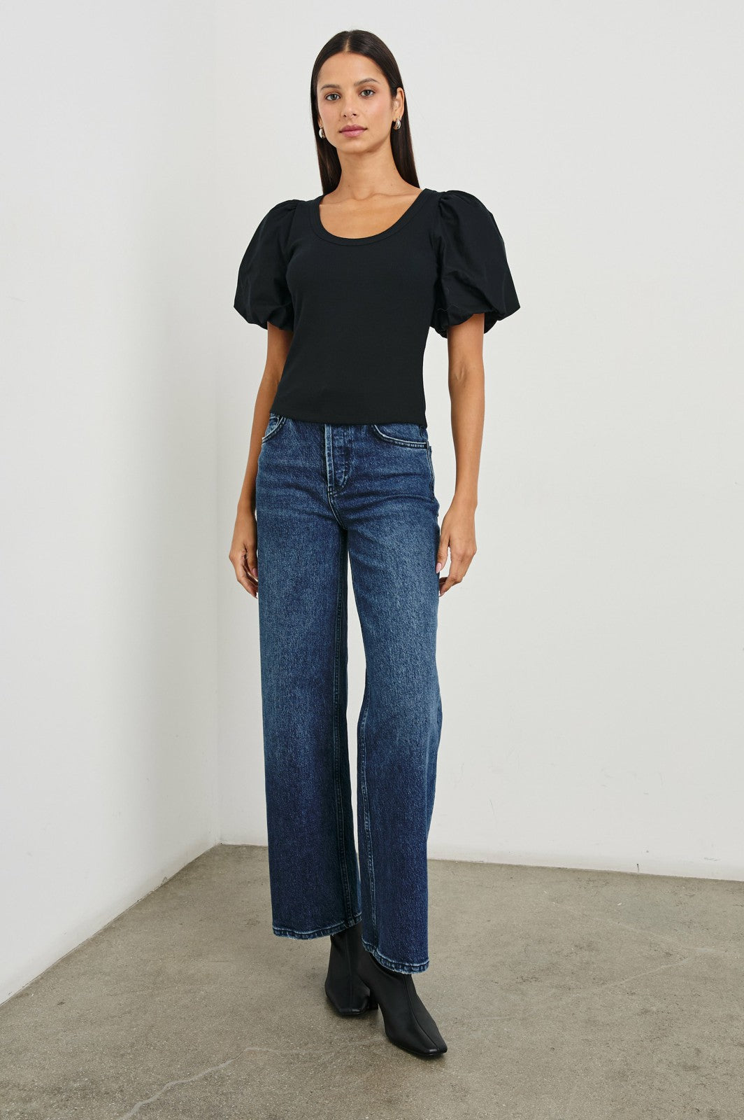 HALLIE TOP - BLACK| Rails sale