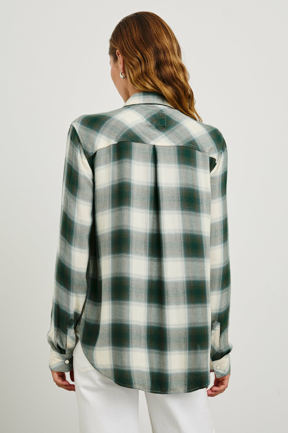 HUNTER SHIRT - IVORY OLIVE TEAL| Rails on sale