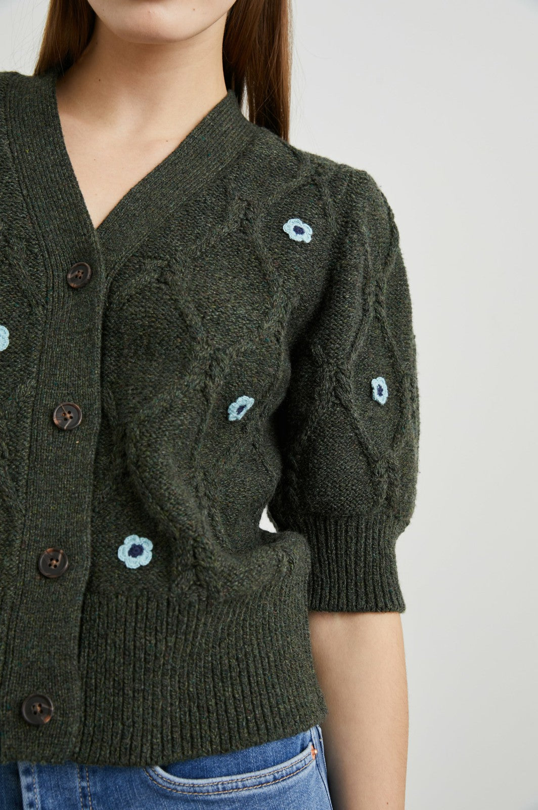 ISLA CARDIGAN - FOREST DAISIES| Rails sale