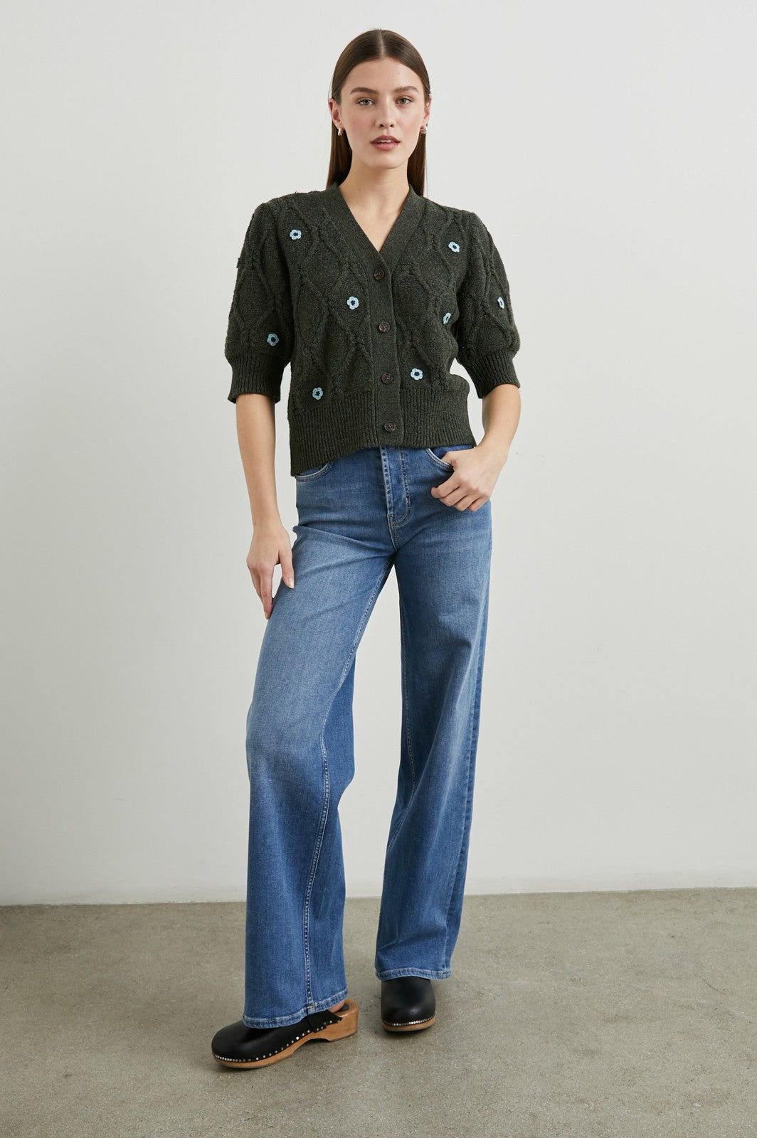 ISLA CARDIGAN - FOREST DAISIES| Rails sale