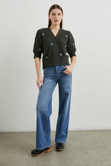 ISLA CARDIGAN - FOREST DAISIES| Rails sale