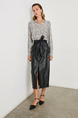 JOSEPHINE SHIRT - CHARCOAL WATERCOLOR CHEETAH| Rails for sale