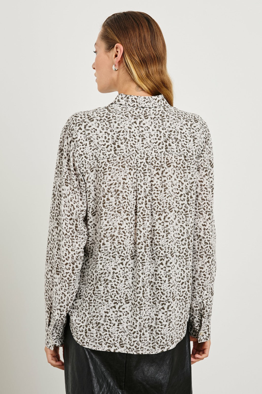 JOSEPHINE SHIRT - CHARCOAL WATERCOLOR CHEETAH| Rails for sale