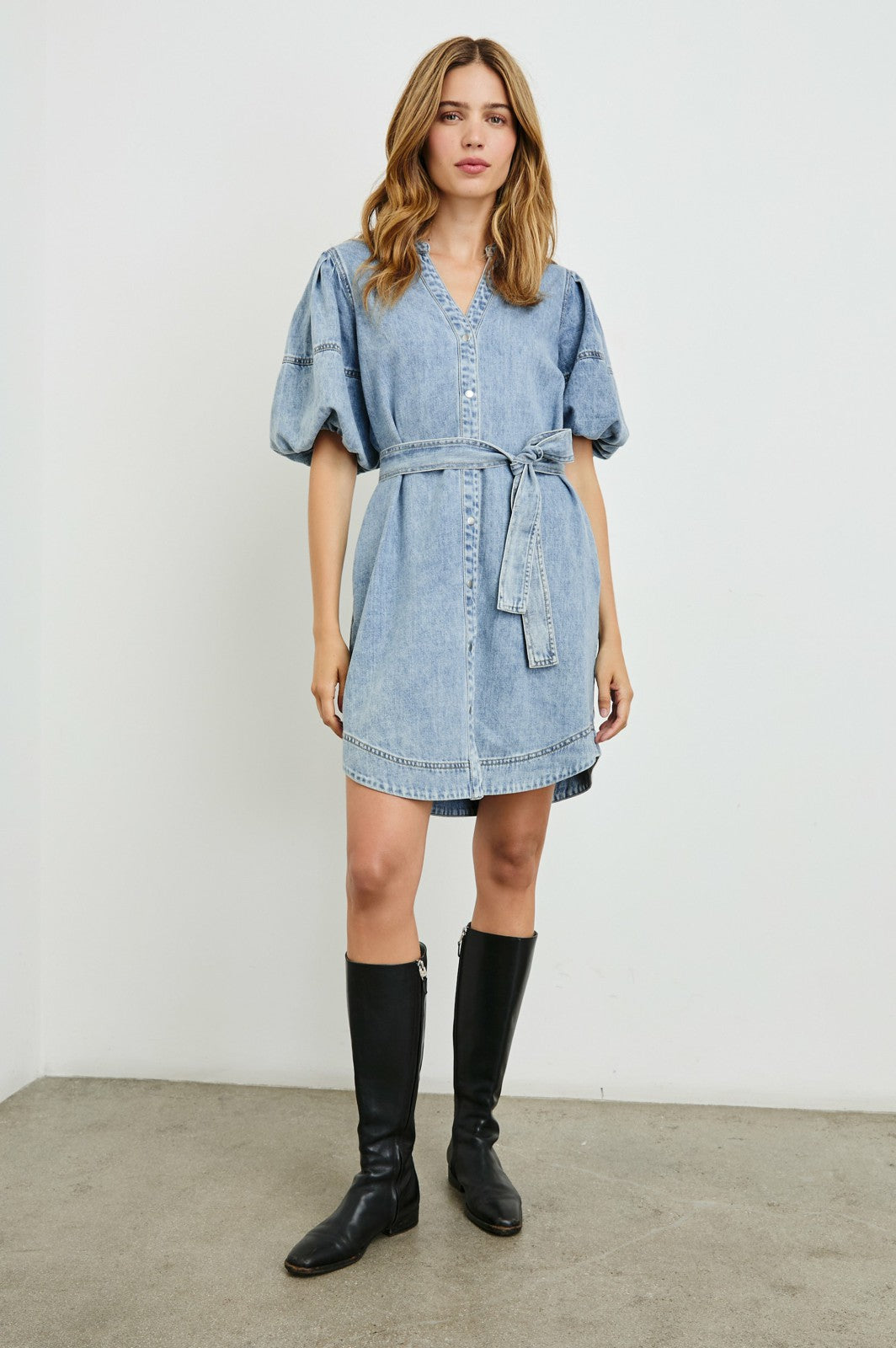 KINGSLEY DRESS - FADED INDIGO| Rails outlet
