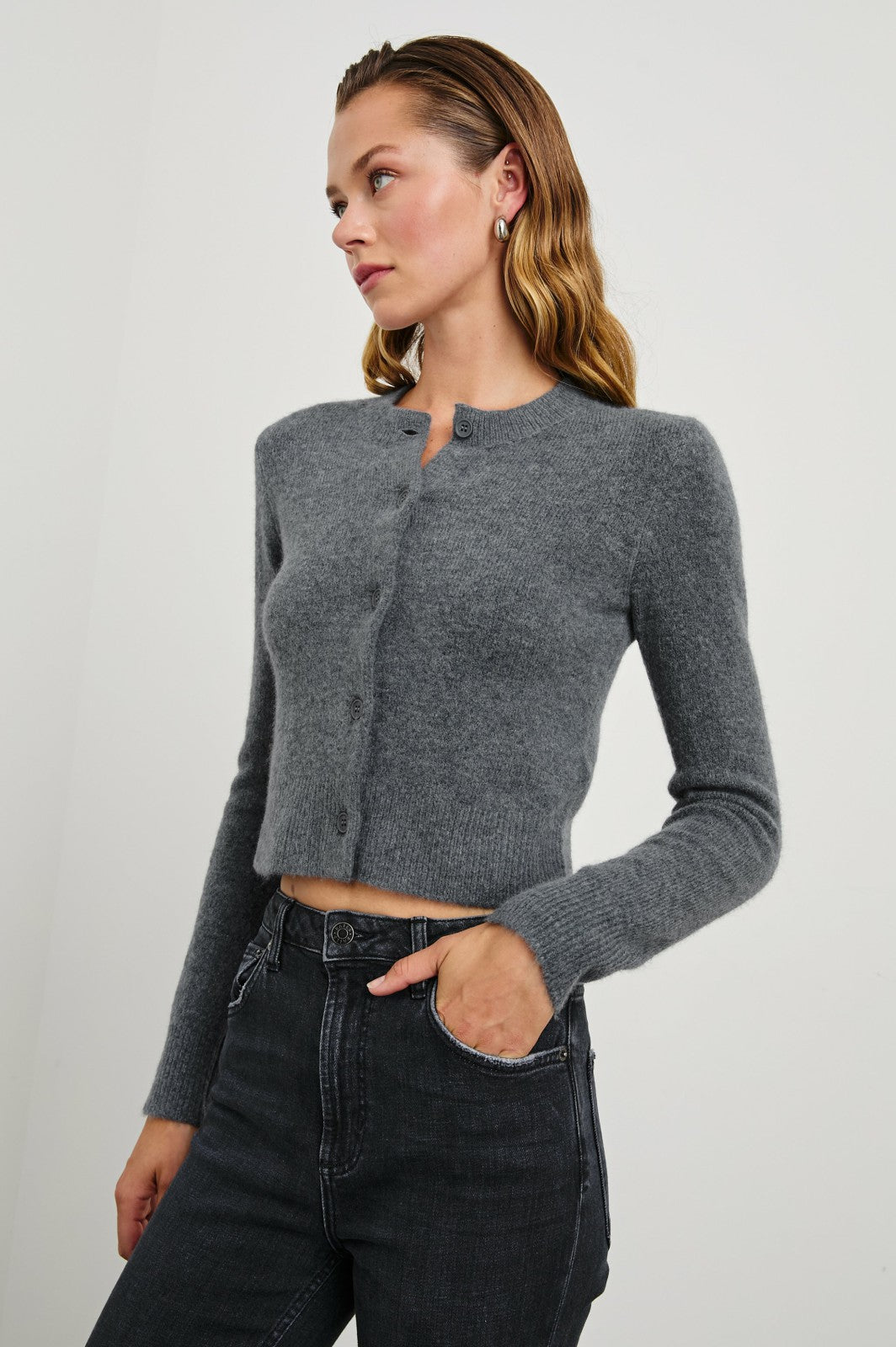 MATILDA CARDIGAN - CHARCOAL| Rails discount