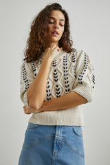 ADDY SWEATER - OATMEAL NAVY CABLES| Rails for sale