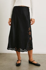 ANYA SKIRT - BLACK EYELET| Rails US