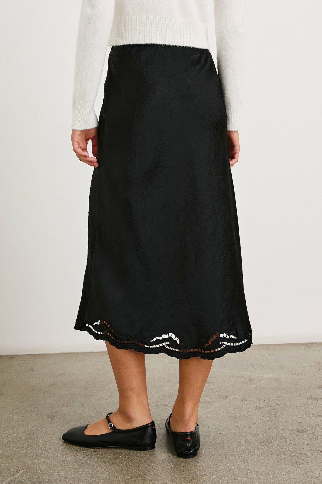 ANYA SKIRT - BLACK EYELET| Rails US