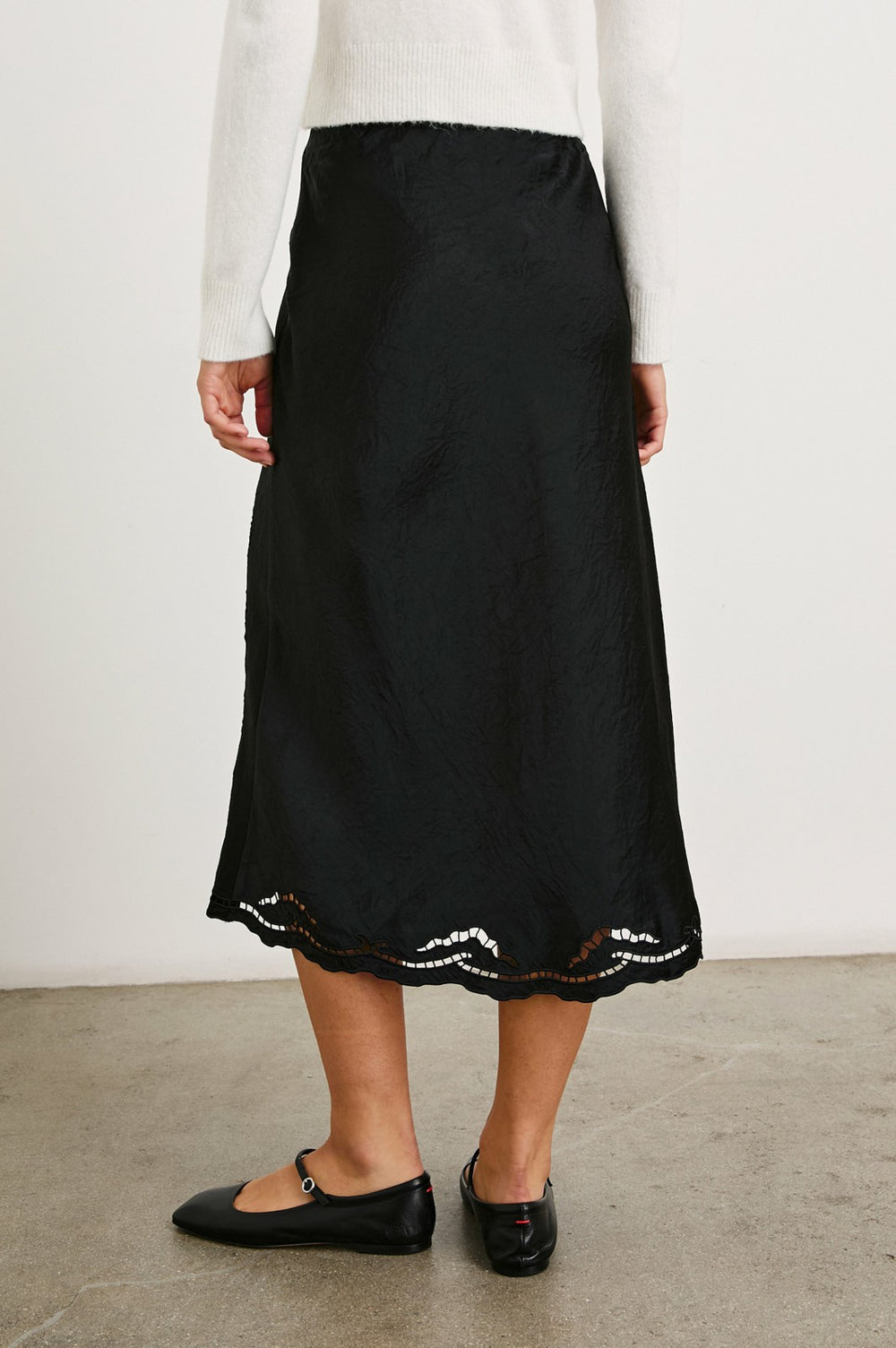 ANYA SKIRT - BLACK EYELET| Rails US