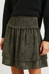 ADDISON SKIRT - OLIVE PEBBLE| Rails outlet