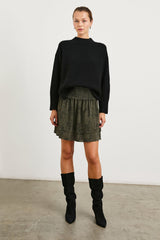 ADDISON SKIRT - OLIVE PEBBLE| Rails outlet