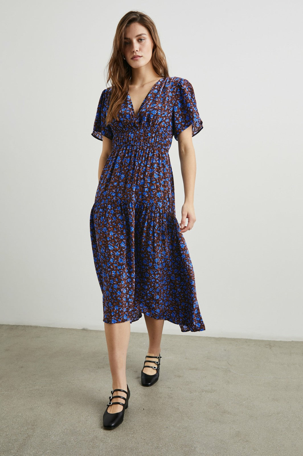 ADELAIDE DRESS - RUSSET CAMELLIA| Rails outlet
