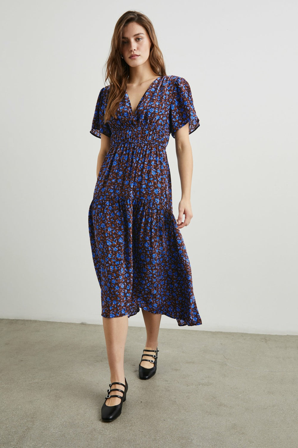 ADELAIDE DRESS - RUSSET CAMELLIA| Rails outlet