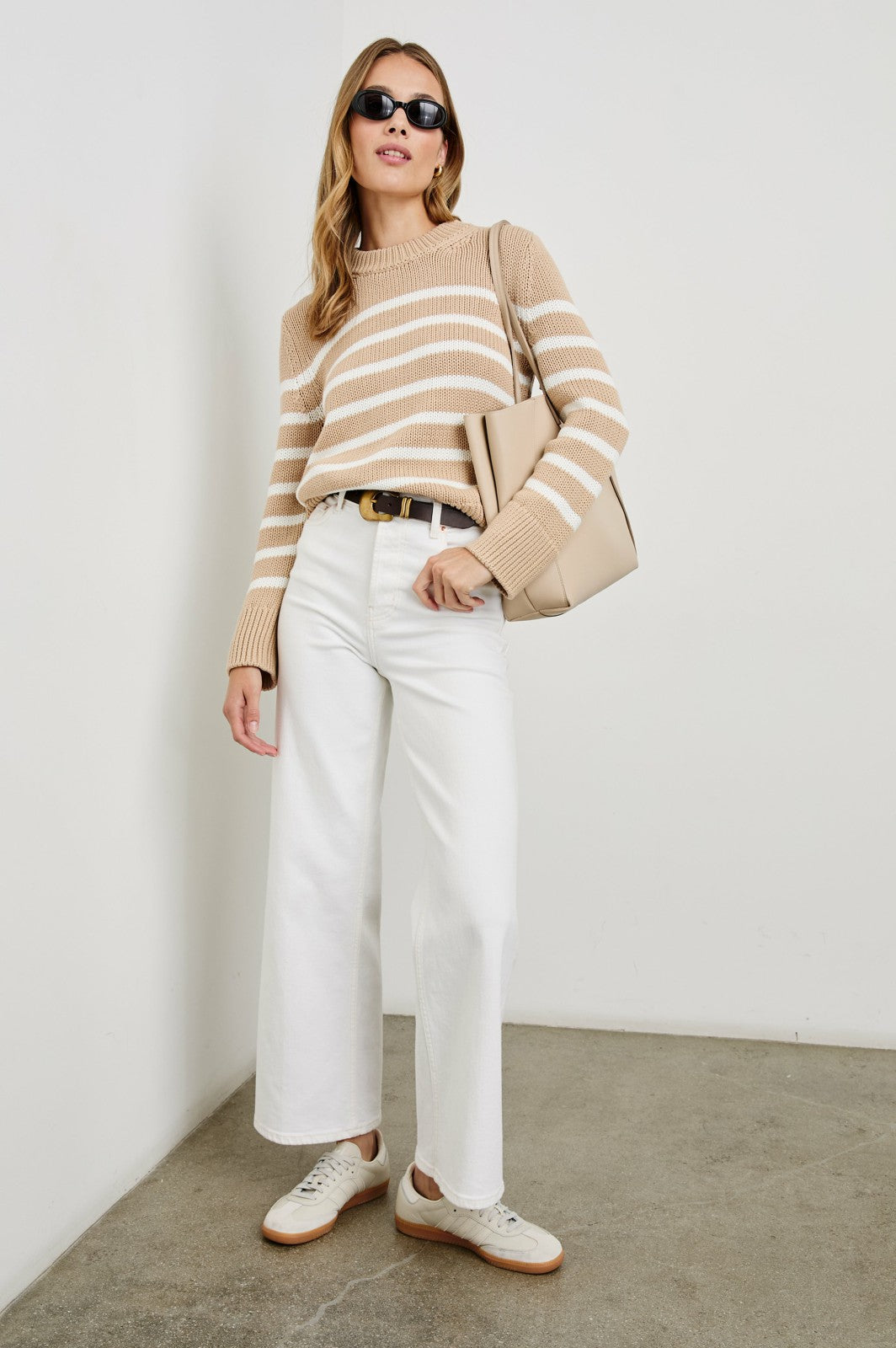 ALISE SWEATER - IVORY BIRCH STRIPE| Rails discount