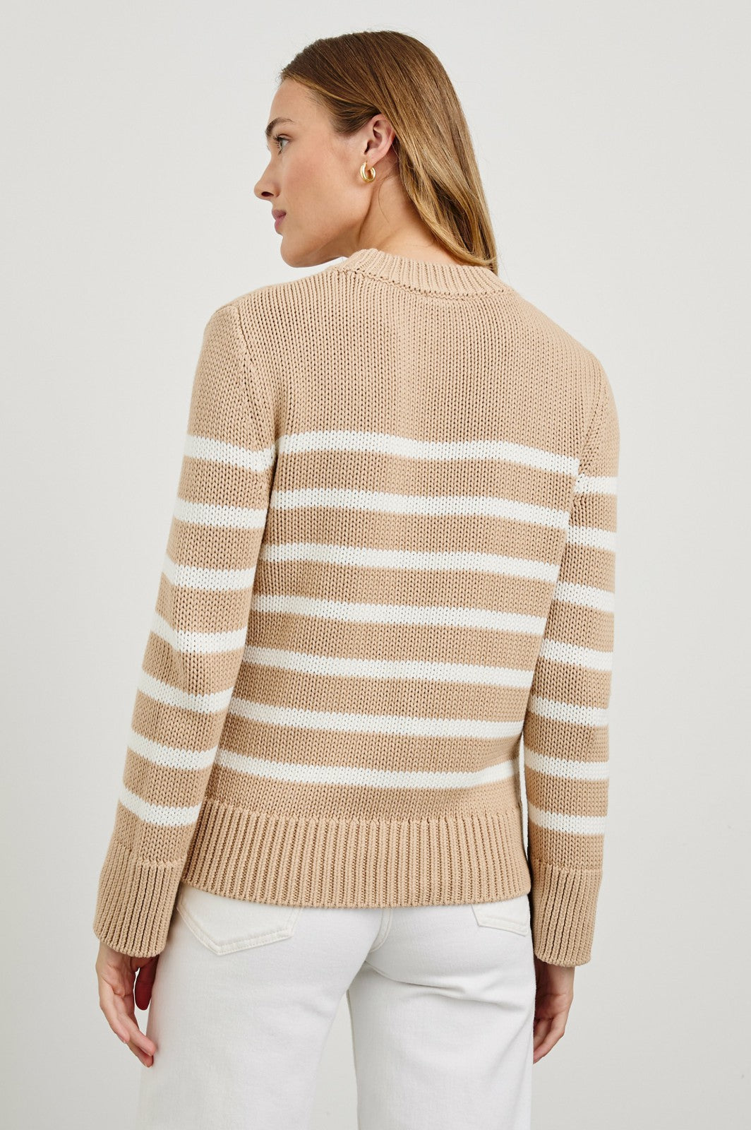 ALISE SWEATER - IVORY BIRCH STRIPE| Rails discount