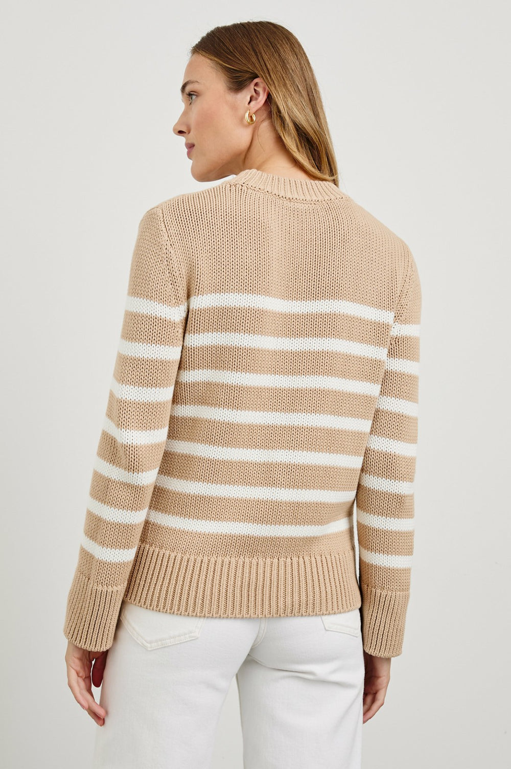 ALISE SWEATER - IVORY BIRCH STRIPE| Rails discount