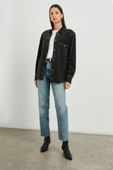 AUGUST SHIRT JACKET - FADED BLACK| Rails sale