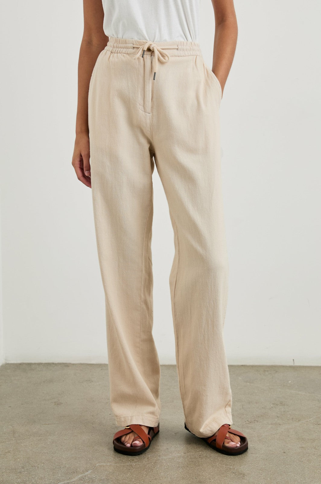 BROOKLYN PANT - STONE| Rails online