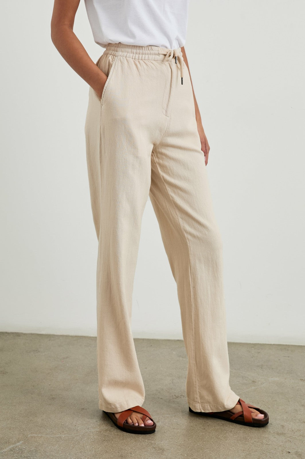 BROOKLYN PANT - STONE| Rails online
