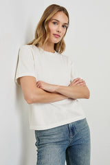 COTTON CASHMERE T-SHIRT - WHITE| Rails near me