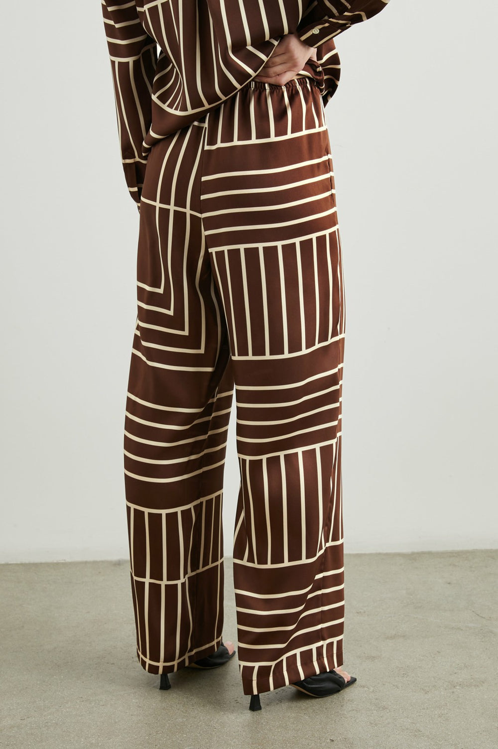 DAMANI PANT - BROWN LINE ART| Rails outlet
