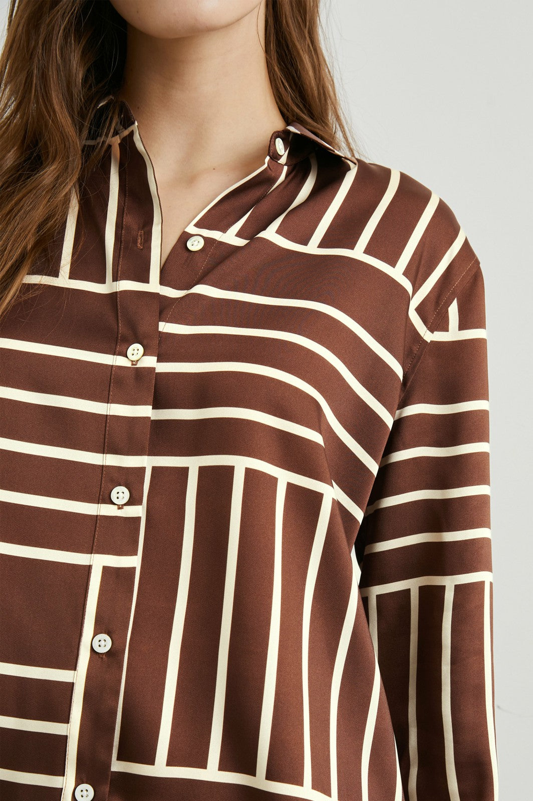 ELIAS SHIRT - BROWN LINE ART| Rails on sale